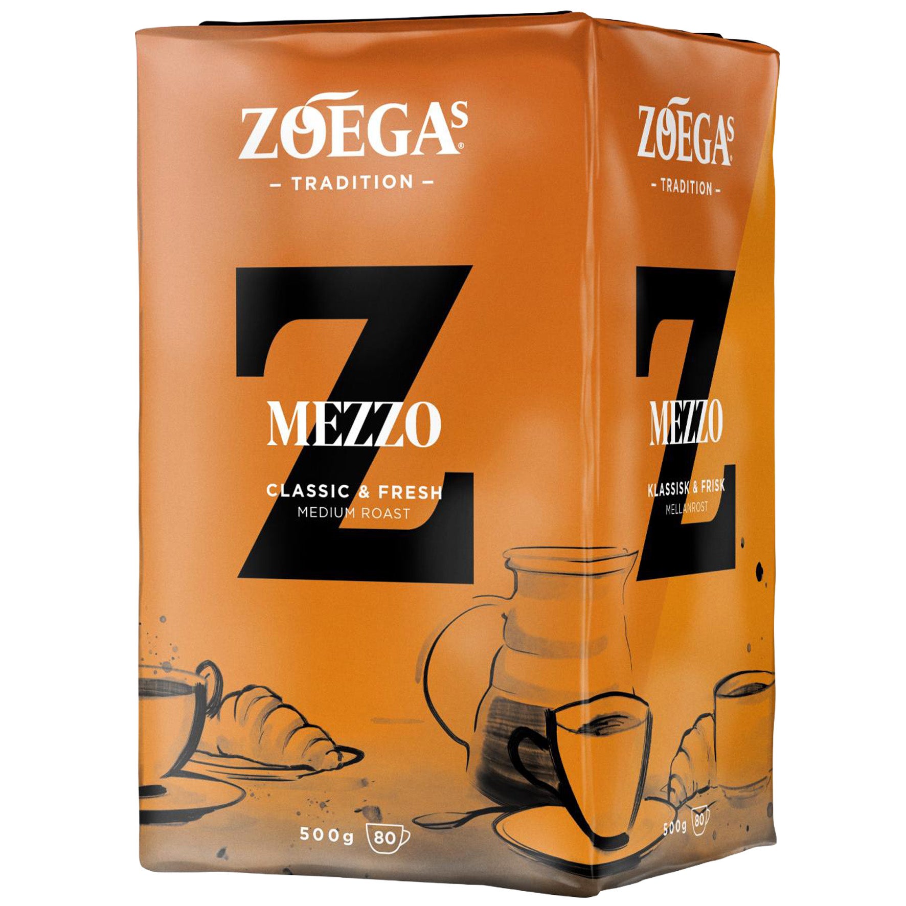 Kaffe Zo&eacute;gas Mezzo bryggkaffe vac 500 g