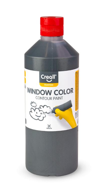 Fönsterfärg CREALL 500ml konturfg. svart