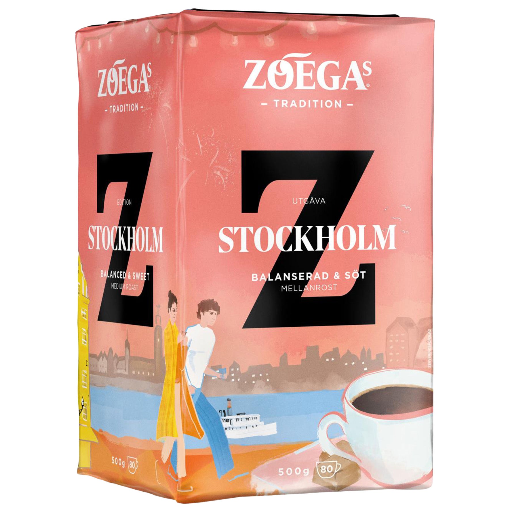 Kaffe Zo&eacute;gas Stockholm brygg vac 500 g