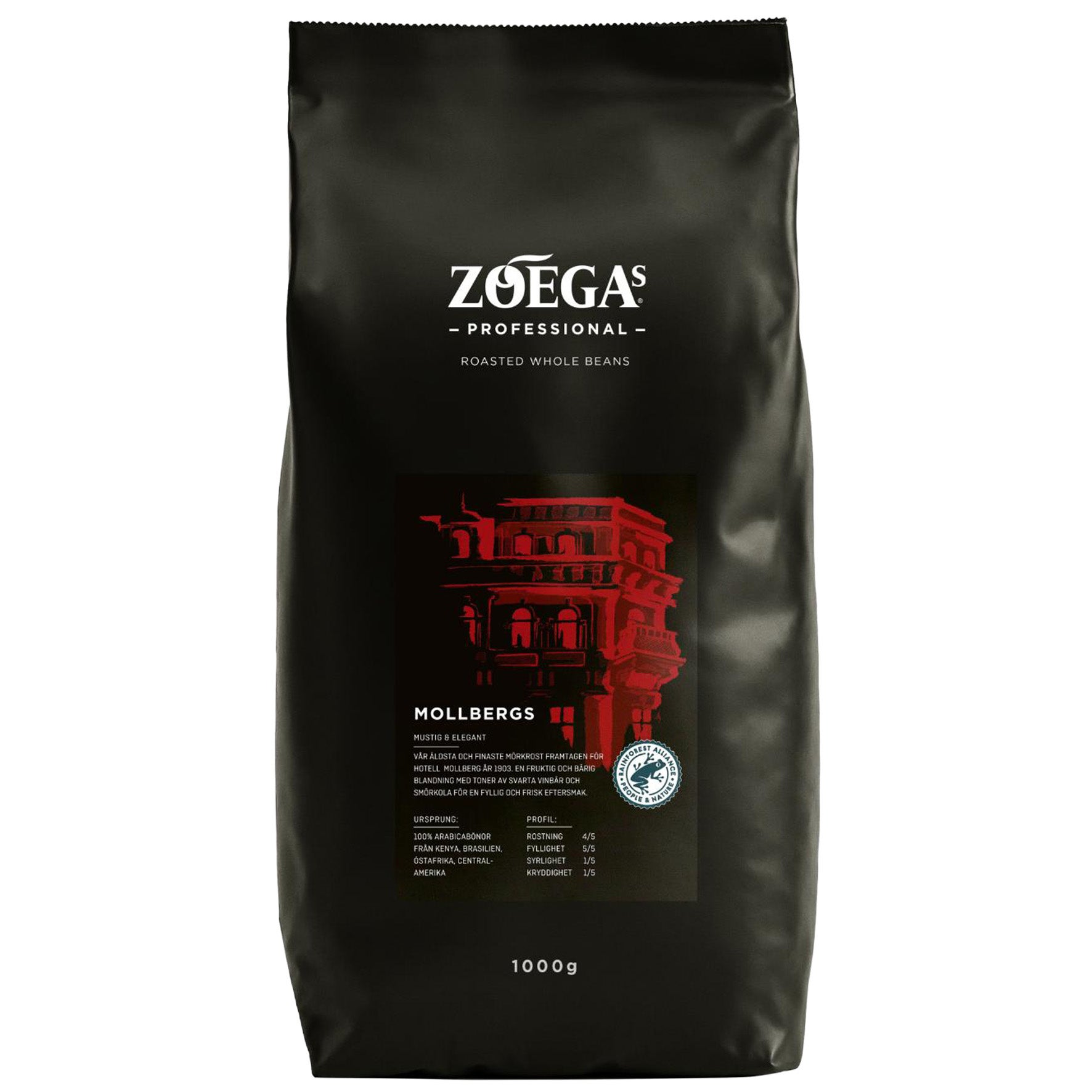 Kaffe Zoégas Mollbergs hela bönor 1000 g