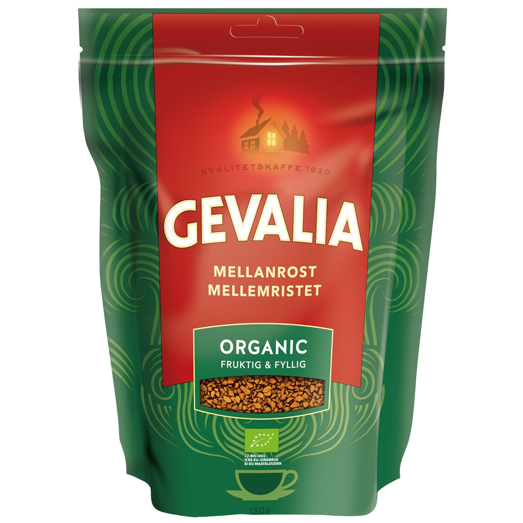 Snabbkaffe mellanrost Gevalia Eco refill 150 g